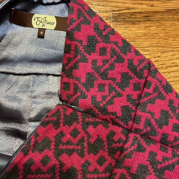 Anthropologie Eva Franco skirt front pleated size 4 - Picture 5 of 6